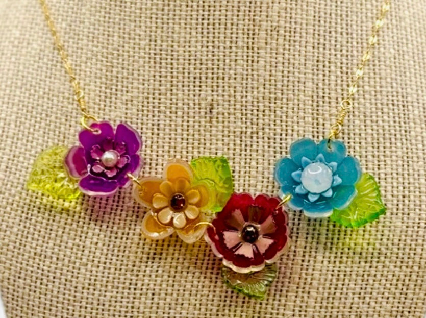 Garden Riot Floral Necklace